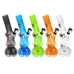 16.5cm New Acrylic Hookah Pipe Water Smoking Pipe Tobacco Pipe Filter With Grinder Base