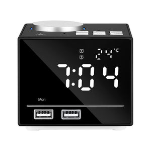 K3 Alarm Clock bluetooth Wireless Colorful Speaker USB Phone Charging U Disk TF Play Radio Speaker