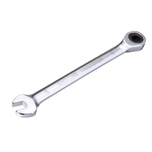 72 Teeth Chrome Vanadium Steel Fixed Head Ratchet Spanner Wrench Open End Ring Tool