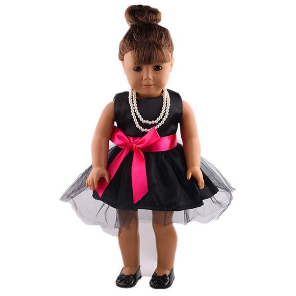 Black Dress Doll Clothes For 18inch American Girl