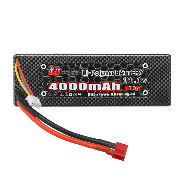 JLB Racing 11.1V 4000mAh 30C 3S Lipo Battery T Plug for 11101 21101 31101 J3 1/10 Rc Car