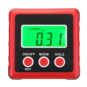 4 x 90 Digital Bevel Box Gauge Angle Finder Protractor Waterproof LCD Green Backlight Display