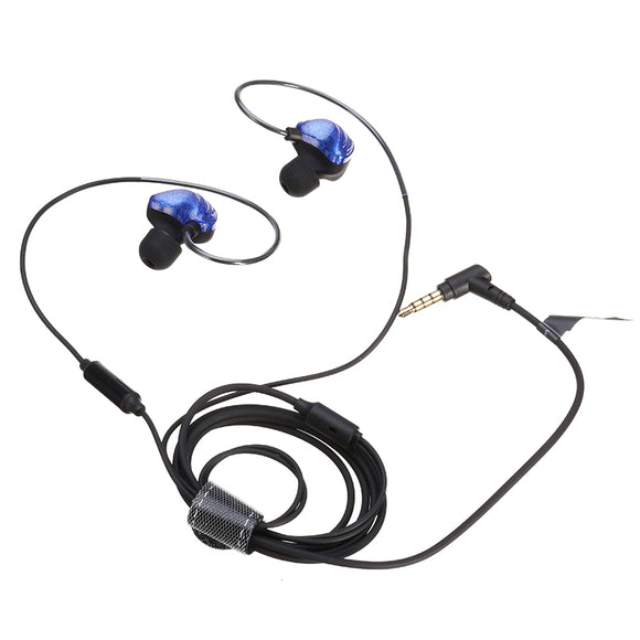 UiiSii CM5 Double Axis Graphene Wired In-ear Earphone Headphone with Volume Control Microphone