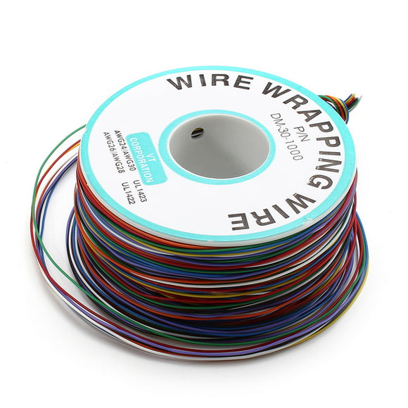 200m 0.55mm 8 Color Circuit Board Single-Core Tinned Copper Fly Wire Jumper Cable Dupont Wire