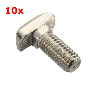 Suleve M8T40 10Pcs M8 40 T-Bolt Carbon Steel European Standard Screws