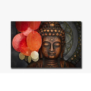 Large Art Prints Home Decor Canvas Painting Wall Art Statue Meditation Paper