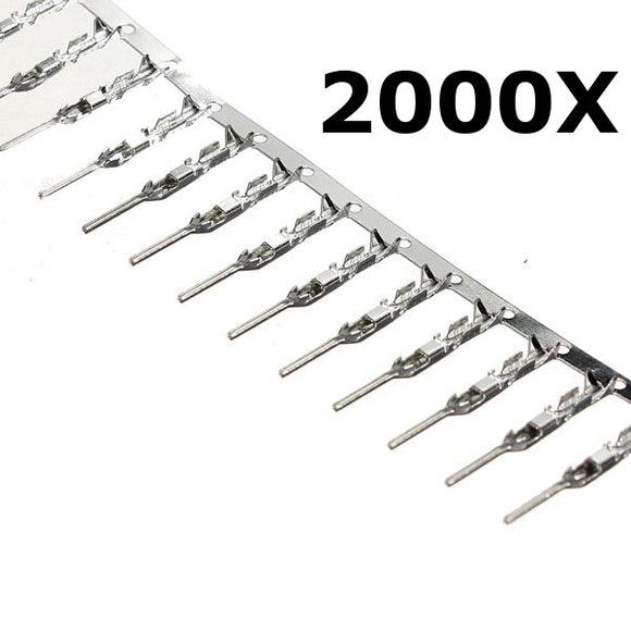 2000 Pcs 2.54mm Dupont Jumper Wire Cable Male Pin Connector Terminal