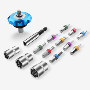 15Pcs Screwdriver Bit Set Multifunction Cross Hexagon Scokect Head Plum Screwdriver Head Screw Driver Magnet