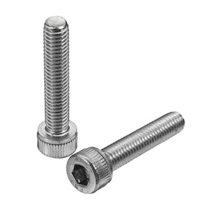 Suleve M5SH4 50Pcs M5 Stainless Steel Hex Socket Cap Head Screws Bolts 8-30mm Optional Length