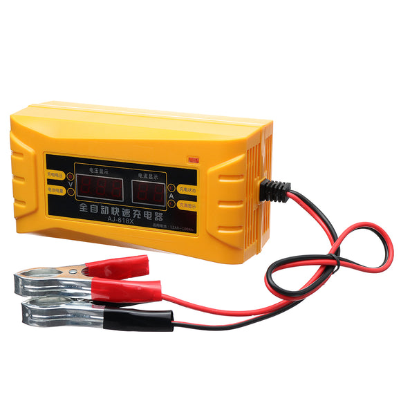 Automatic 12V Intelligent Pulse Repair Battery Charging Display Car Battery Charger