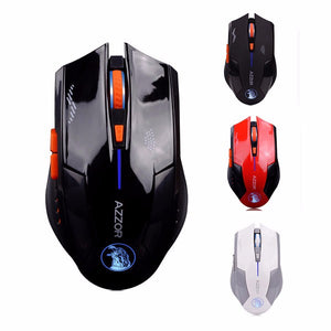 Azzor Wireless 2400DPI 2.4GHz Silence Ergonomic Laser Gaming Rechargeable Mouse