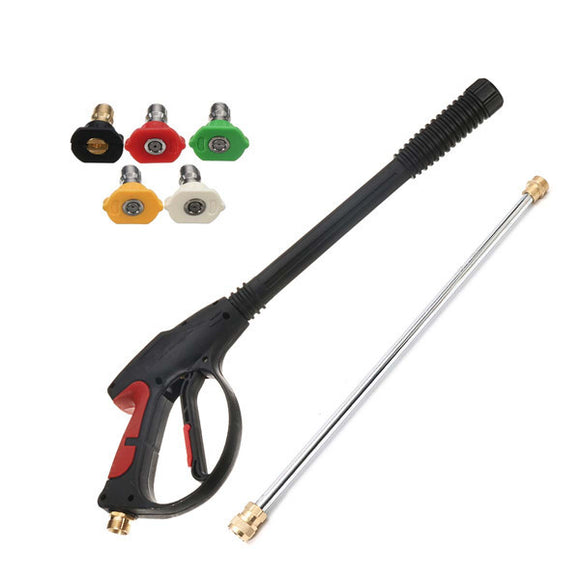 3000PSI Spray Gun and Wand/Lance With 5 Tips Kit For Power Pressure Washer Water Pumps