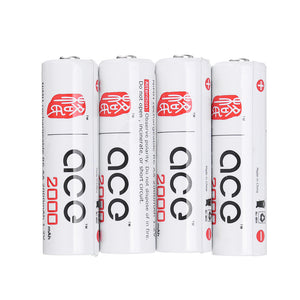 4Pcs ACE TATTU 1.2V 2000mAh NiMH AA Battery for RC Toys