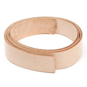 110cm Leather Belt Strip Strap Natural Vegetable Tanned Cowhide 38mm Width without Buckle