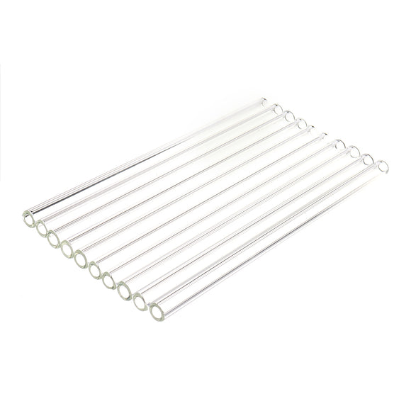 10Pcs 200mm Thick Wall Borosilicate Glass Tube Blowing Tubing Lab Glassware