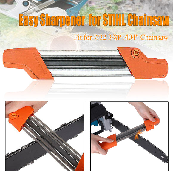 2 in 1 Easy Chainsaw Chain Sharpener Metal File Fast Chain Saw Sharpener 5.5mm