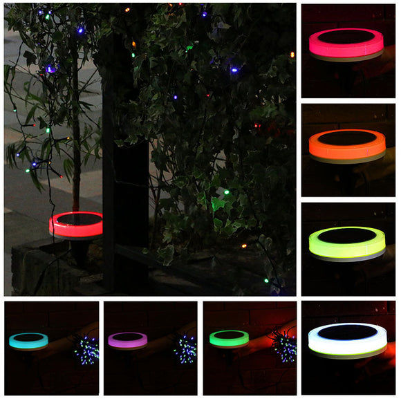 Remote Control Solar Power Colorful LED Christmas String Light Garden Lawn Holiday Decoration Lamp