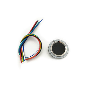 R502 Capacitive Fingerprint Reader Access Control Module Sensor Scanner with 200 Finger Capacity Small Circular Blue Red LED MX1.0-6pin DC3.3V