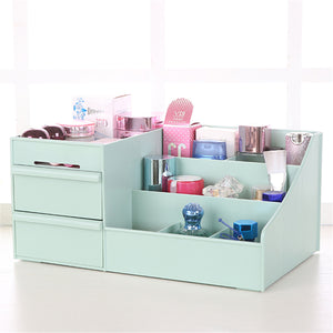 Plastic Desktop Organizer Makeup Organizer Cosmetic Storage Box Stationery Holder Home Decorations