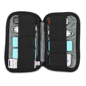 BUBM 9SBR Universal Portable Digital Accessories Organizer 9 pcs U Disk Case Storage Bag