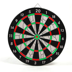 JOEREX Indoor 2 In 1 18inch Double Sided Flocking Dart Board Kids Toy Dart Board Set