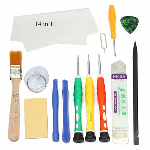 14 in 1 Repair Opening Pry Tools Set Kit Spudger Tweezer for Mobile Phone PC