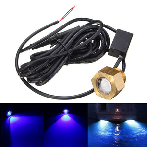 10V-30V NPT LED Underwater Boat Drain Plug Lights Marine Yacht Drainage Lamp