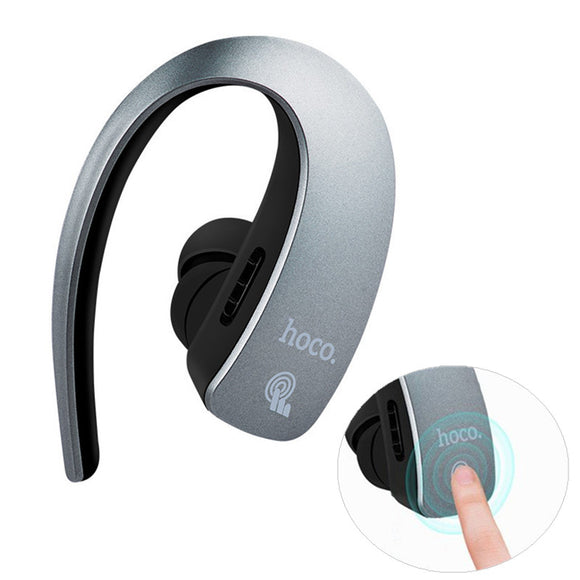 HOCO E10 Business Touch Control Noise-cancelling Light-weight Bluetooth Earphone Headphone with Mic