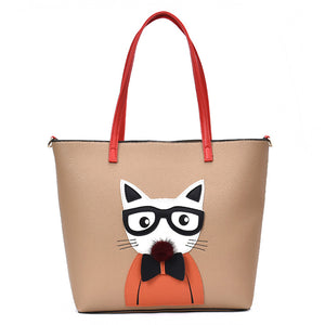 Pussycat Handbag Shoulder Messenger Bag Tote Bag For Women