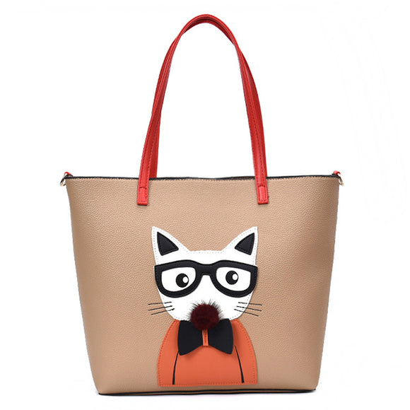 Pussycat Handbag Shoulder Messenger Bag Tote Bag For Women