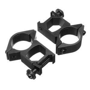 2Pcs 1 Inch Flashlight Laser Mount Quick Release Torch Mount Holder 20mm Picatinny Rail