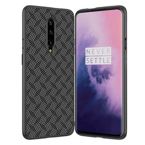 NILLKIN Slight Synthetic Fiber Plaid Anti-scratch Anti-fingerprint Protective Case for OnePlus 7 Pro