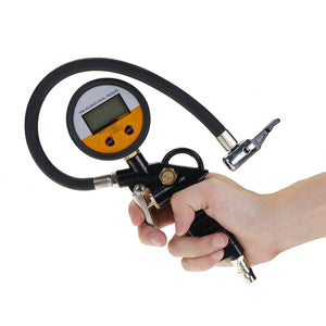 Car Auto Digital Tire Pressure Gauge Meter Car Tyre Inflator Tool 220PSI