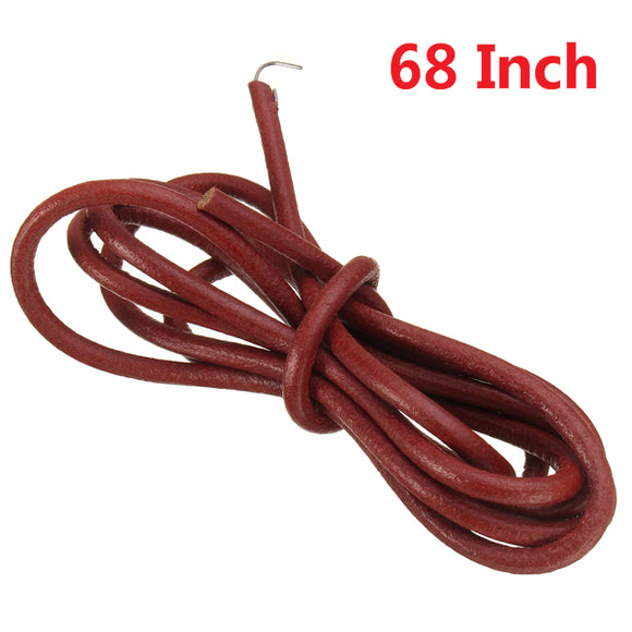 68 Inch Red Softer Leather Treadle Belt For Singer Sewing Machine With Metal Hook