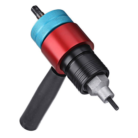 Drillpro LT8 Electric Riveter Nut Riveting Tools Kit Clutch Type Automatic Stop Cordless Riveting Adapter M5 For Electric Drill