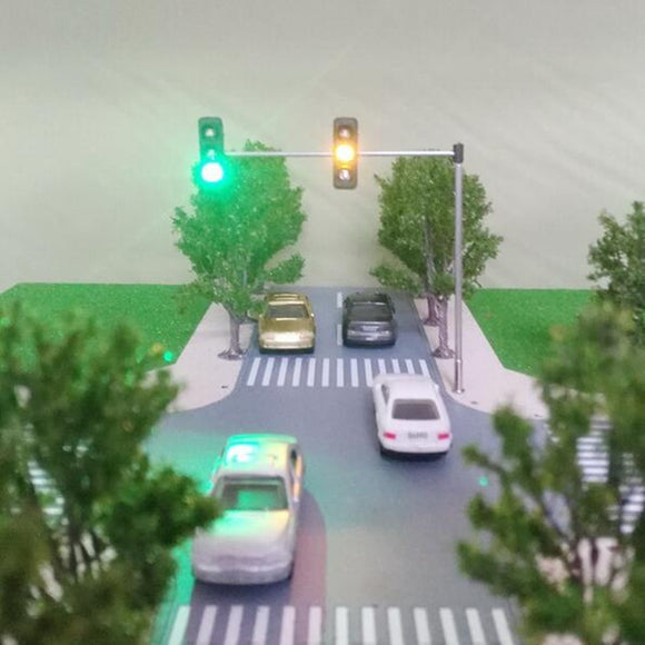 5V Street Light Traffic Light Model HO OO Scale Turn Signal LED Model Train Architecture Street