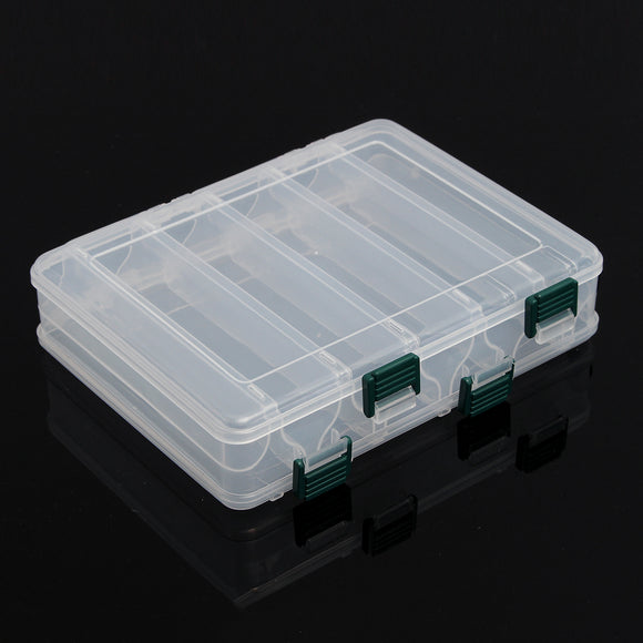 12 Grids Storage Box Double Sided Waterproof Clear Plastic Case