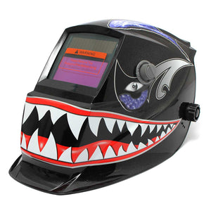 Shark Mouth Solar Auto Darkening Welder Mask Electrowelding Welding Helmet