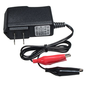 6V 1A 7Ah Sealed Lead Acid Rechargeable Car Battery Charger Adapter Output 7.5V