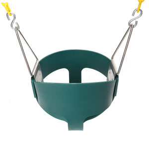 Fully Assembled High Back Baby Swing Seat Full Bucket Toddler Playground Park Home Garden Cradle