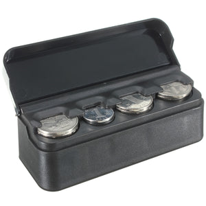 Car Interior Plastic Coin Case Storage Stored Box Holder Container Organizer