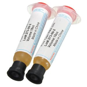 2Pcs 10cc Syringe BGA SMD Solder Soldering Paste Flux Grease RMA 223