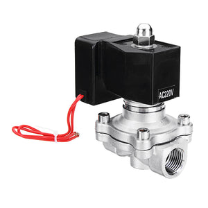 1/2 AC220V Normally Closed Stainless Steel Energy Saving Electric Solenoid Valve Direct Motion"