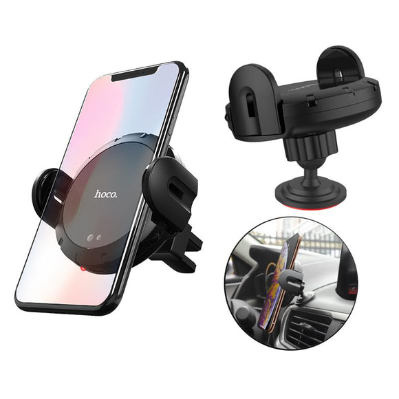 Hoco 2 in 1 Car Dashboard Infrared Induction Air Vent Car Phone Holder For GPS Smart Phone iPhone Samsung Xiaomi Huawei