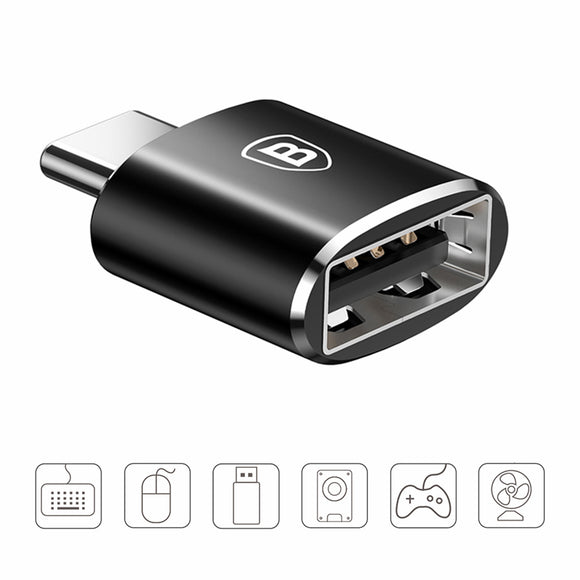 Baseus USB Type C Male to USB Female OTG Adapter U Disk Converter for Xiaomi 6 Nexus 6P S8