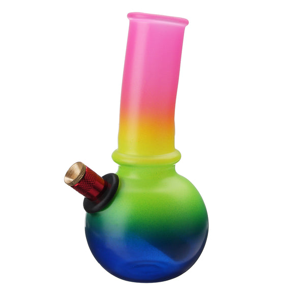 Funny Colorful H ookah Water Pipe Glass  For Herb Shisha Herb C igarette Fitter Bottle Smoking Accessories