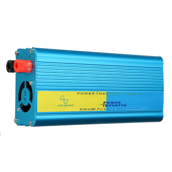 Intelligent 1200W 12V/24V to 220V Pure Sine Wave Power Inverter