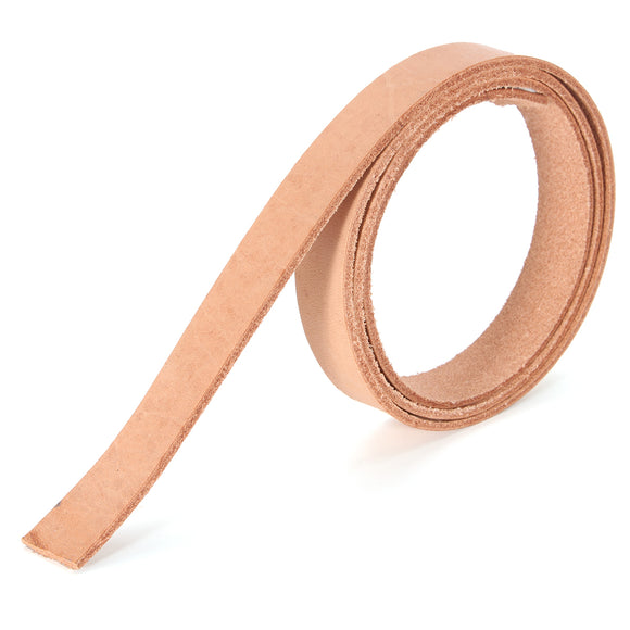 80cm DIY Vegetable Tanned Natural Belt Cowhide Blank Leather Strip Strap 15mm Width