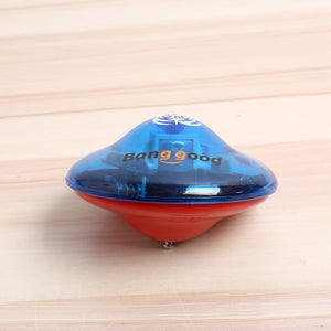 Banggood Colorful Standing UFO Drift Flashlight Music GYRO Spinning Top With Opening Key