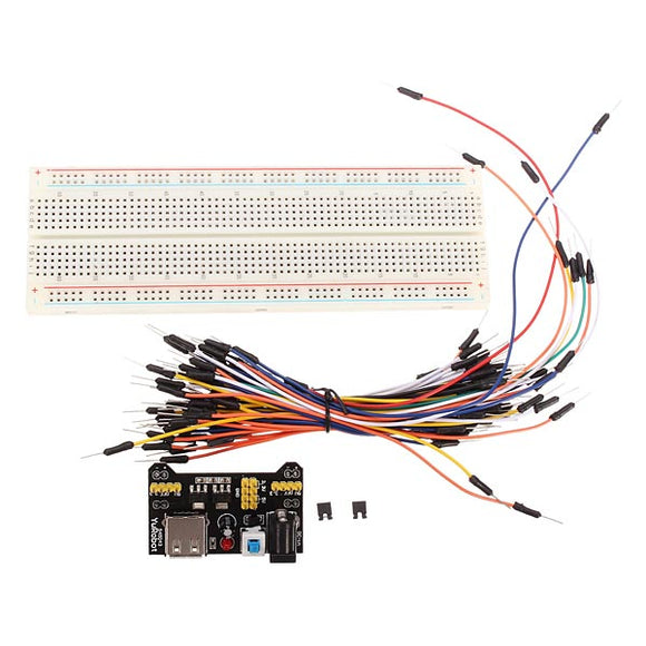 5Pcs Geekcreit MB-102 MB102 Solderless Breadboard + Power Supply + Jumper Cable Kits For Arduino